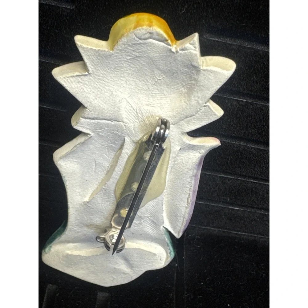 Ceramic Angel Pin Brooch Handcrafted‎ 3